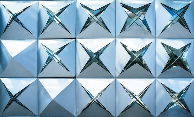 Beveled glass samples