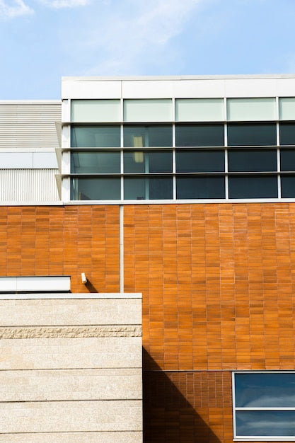 Commercial building cladding samples