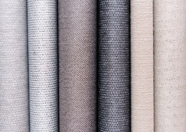 Cotton upholstery fabric samples