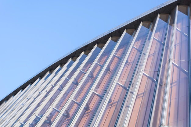 Galvanised steel roofing samples