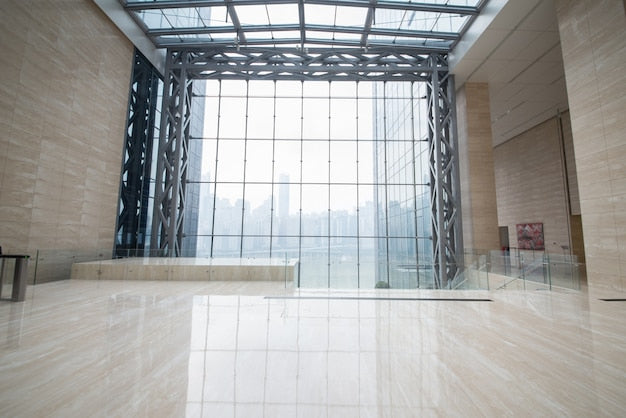 Glass tile flooring samples