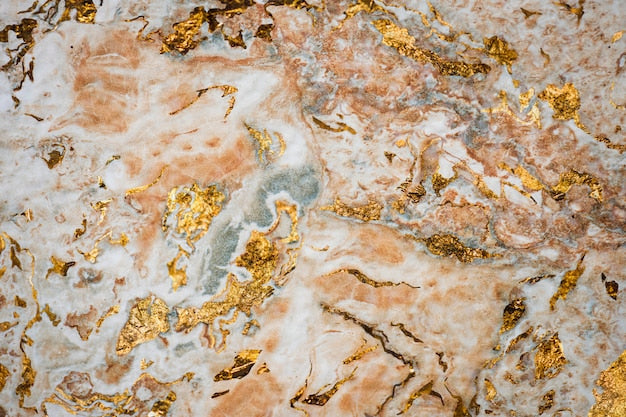 Gold granite stone samples