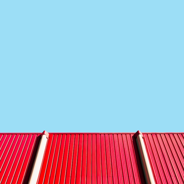 Metal roof cladding samples