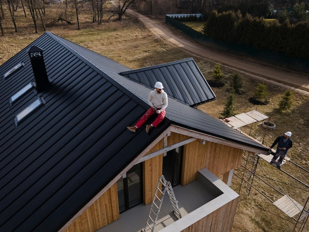 Metal roofing samples