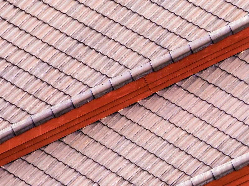 Metal tile roofing samples