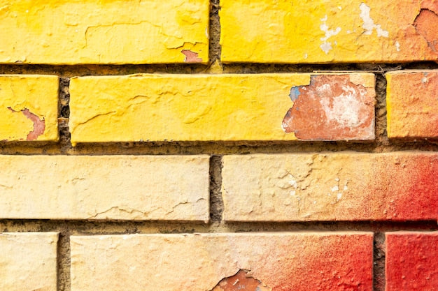 Multi-coloured brick veneer samples