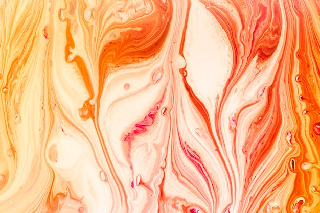 Orange marble stone samples