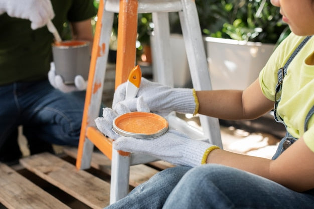 Patio furniture paint samples