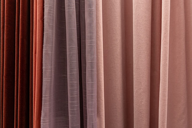 Polyester curtain samples