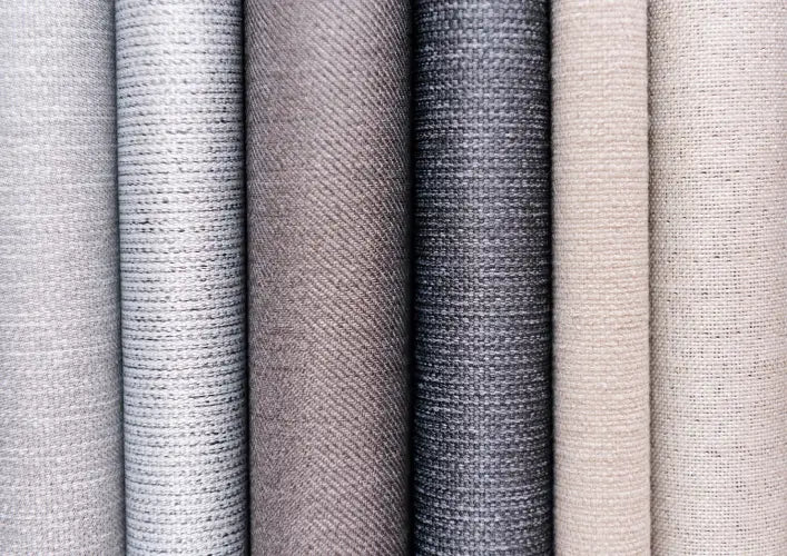 Roller blind fabric samples