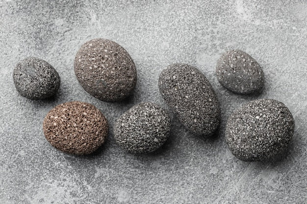 Sandblasted stone samples
