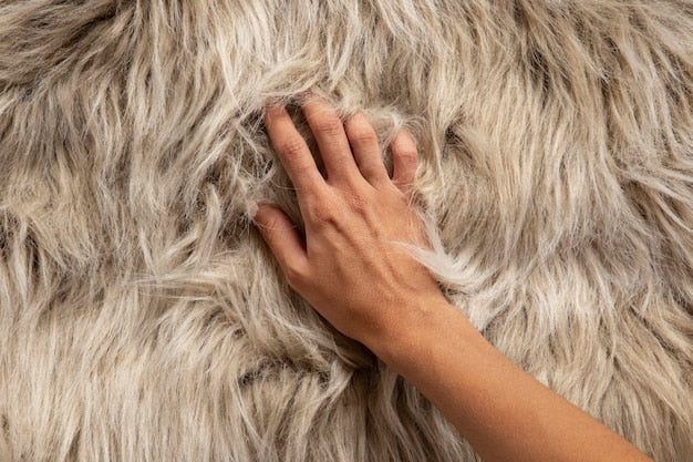 Sheepskin rug samples