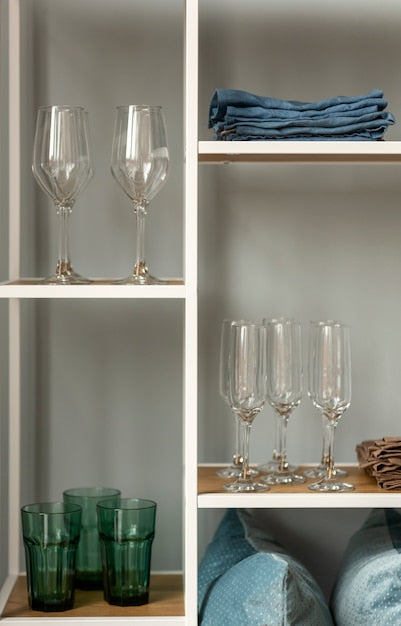 Shelf glass samples