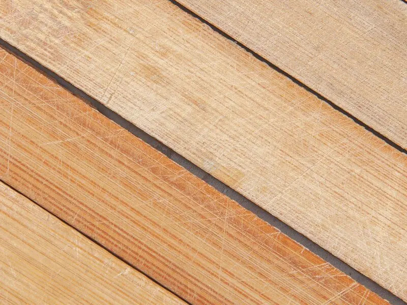 Timber decking samples