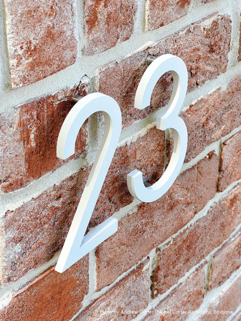 Peninsula House Numbers sample