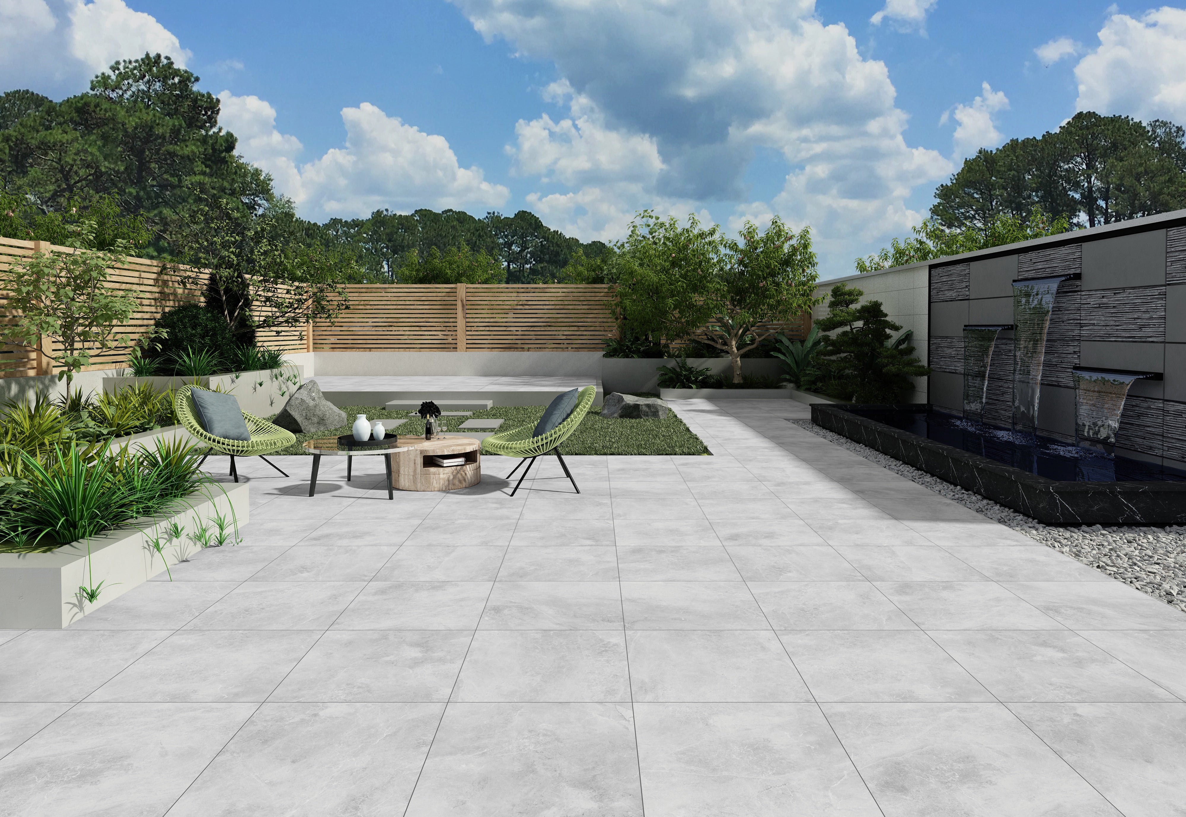 Caspian Grey External Paver 600x600x20