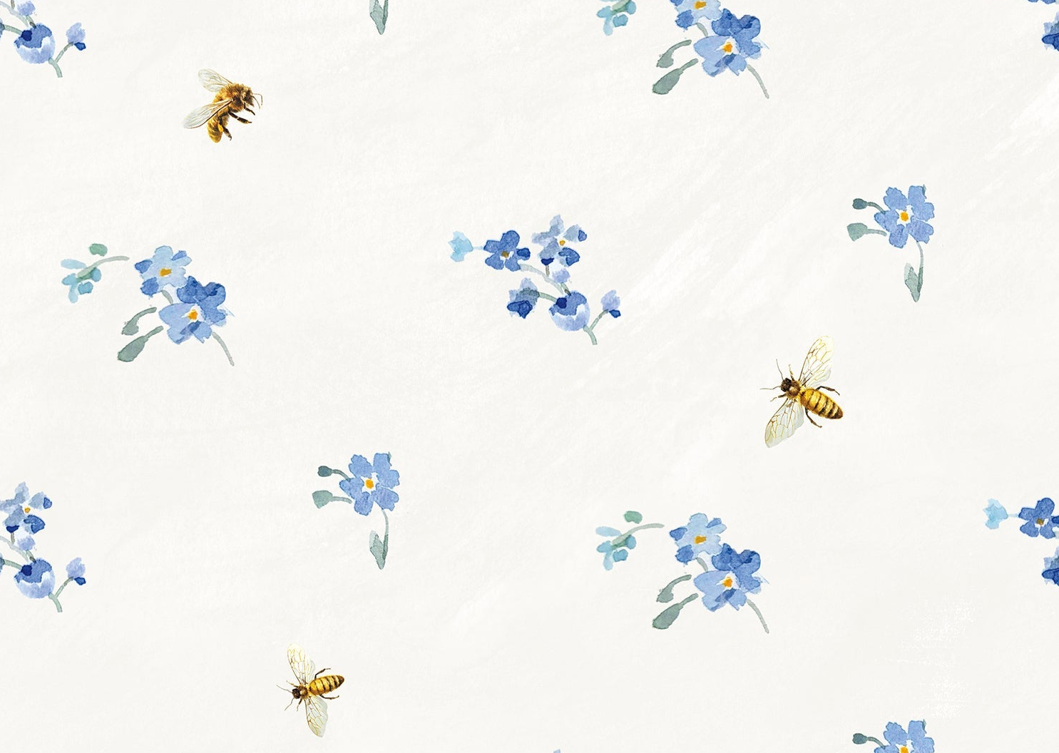 Bees and Blooms Pattern Style C