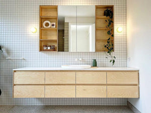 Birch Plywood Limewash - B/BB Grade