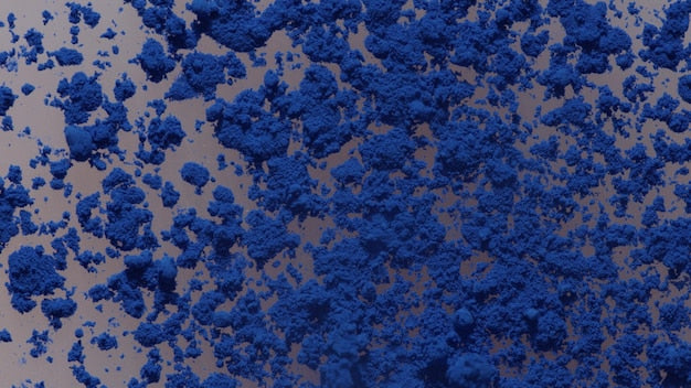 Blue epoxy flooring sample