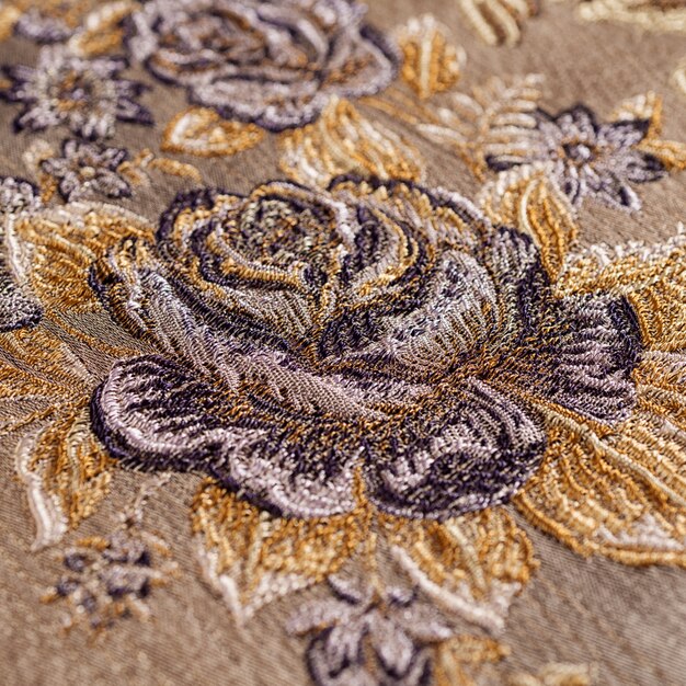 Brocade upholstery fabric sample