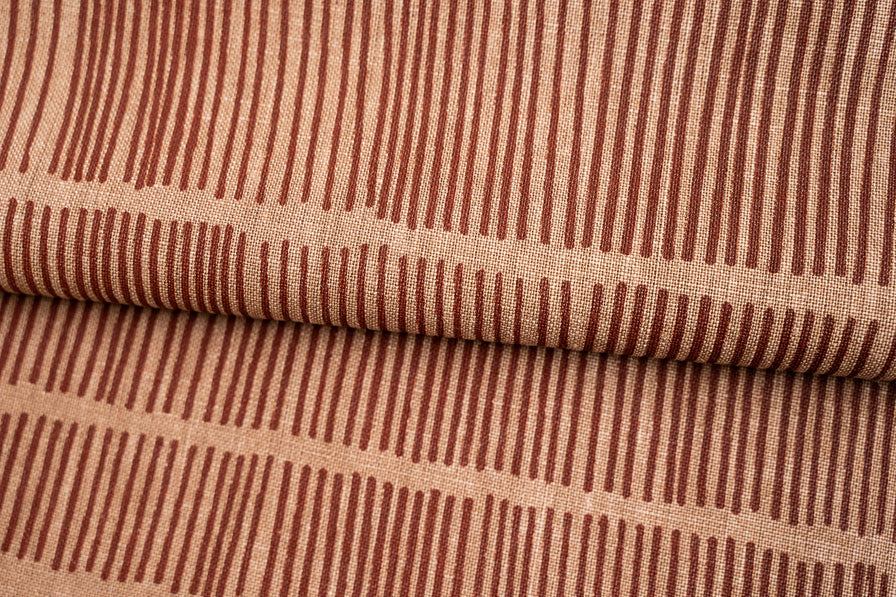 Sticks in Rust on Spice Curtain and blind sample