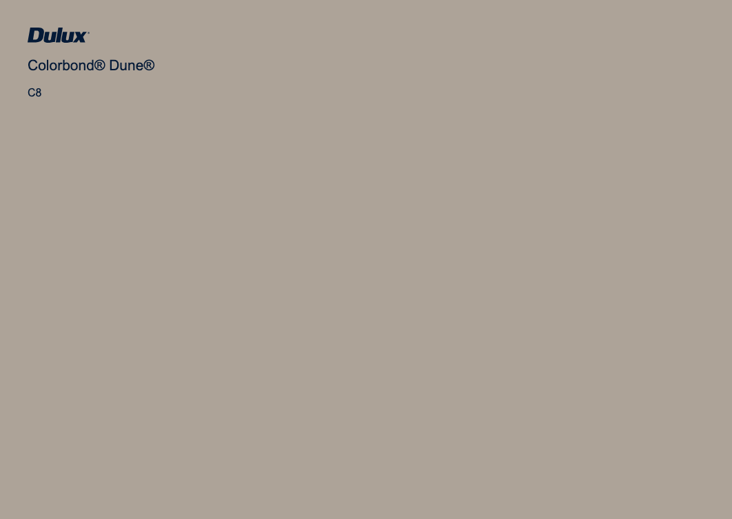 Colorbond Dune