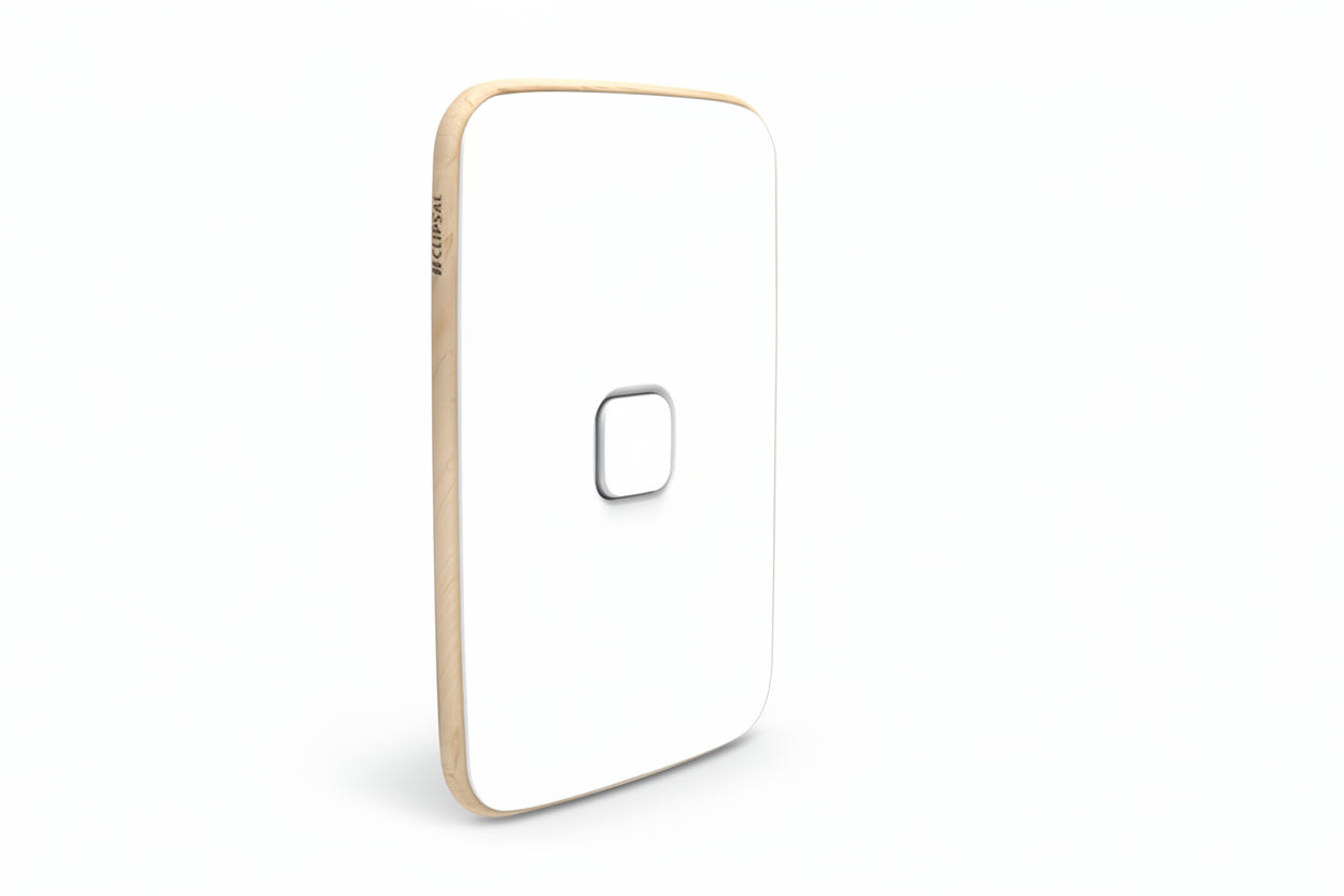 E3041C-AW Iconic Essence Switch Plate Skin Arctic White