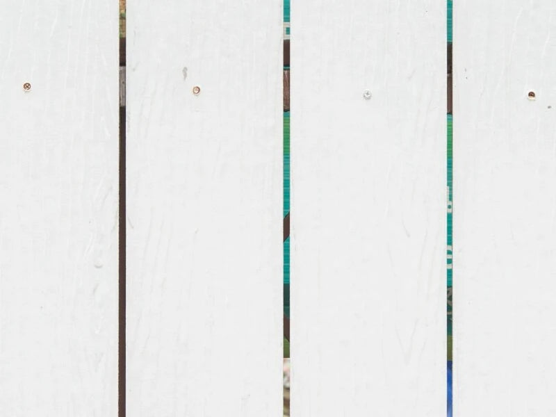 Fence paint sample