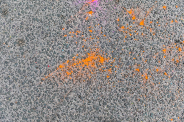 Flamed granite stone sample
