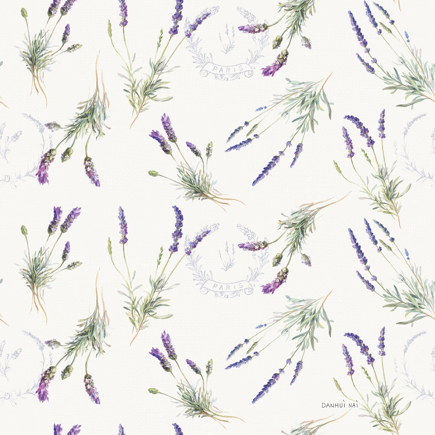 Floursack Lavender Pattern