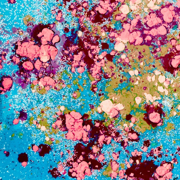 Glitter paint sample