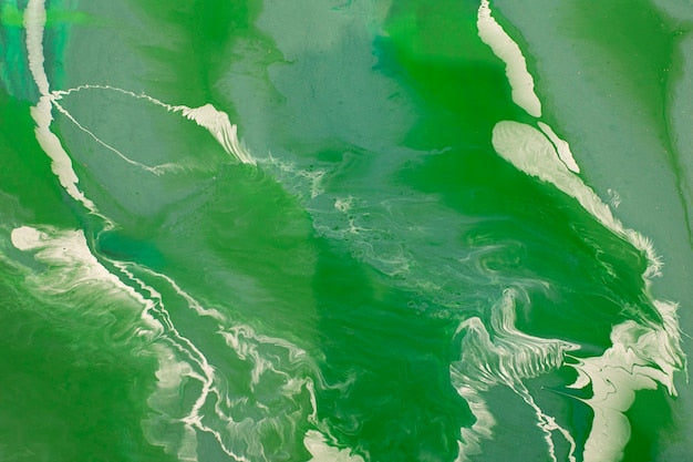 Green epoxy flooring sample