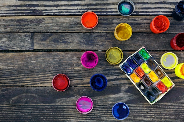 Magnetic paint sample