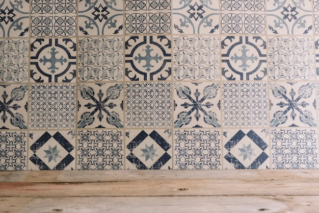 Moroccan tile flooring sample