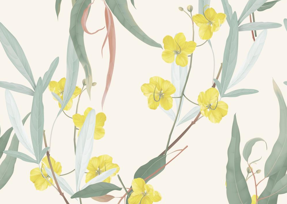 Native Florals Wallpaper sample