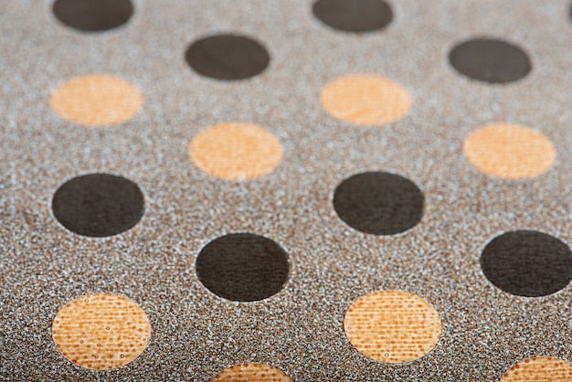 Penny tile flooring sample