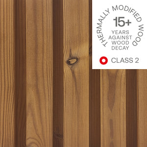 Thermory Pine Cladding Intense - Natural Trax C90