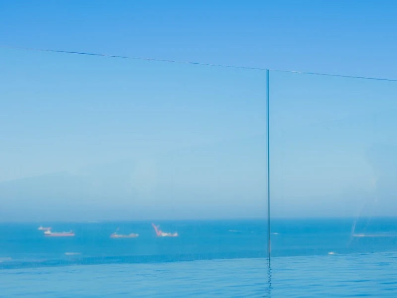 Pool fence glass samples