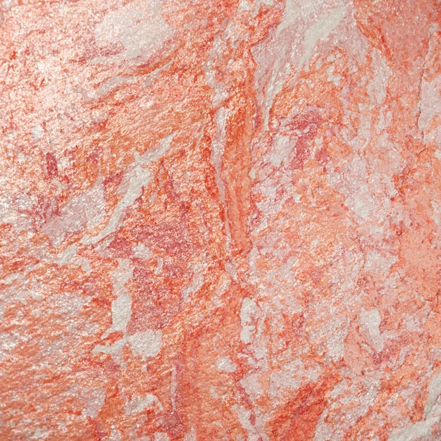 Red stone veneer sample