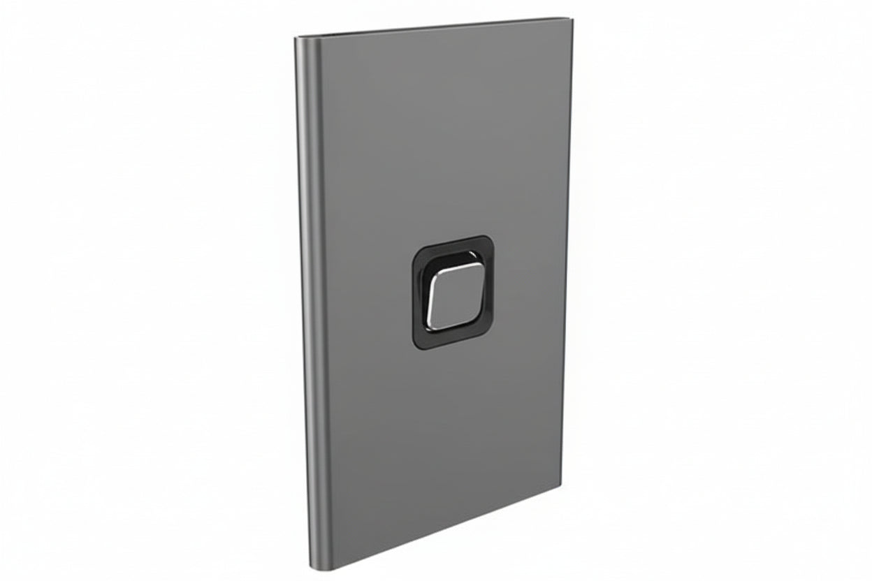 S3041C-SH Iconic Styl Switch Plate Skin Silver Shadow