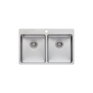Sonetto Double Bowl Topmount Sink