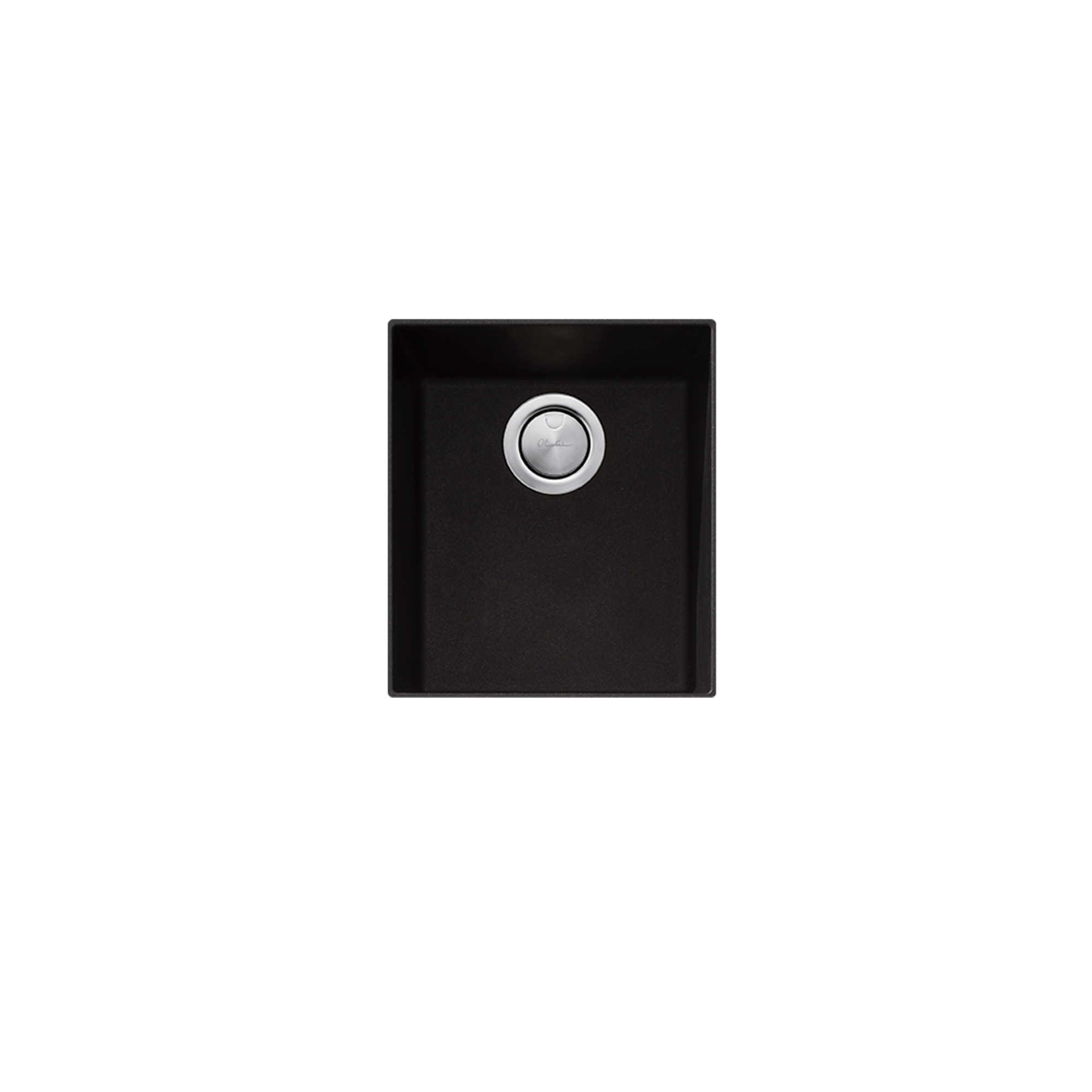Santorini Black Standard Bowl Undermount Sink