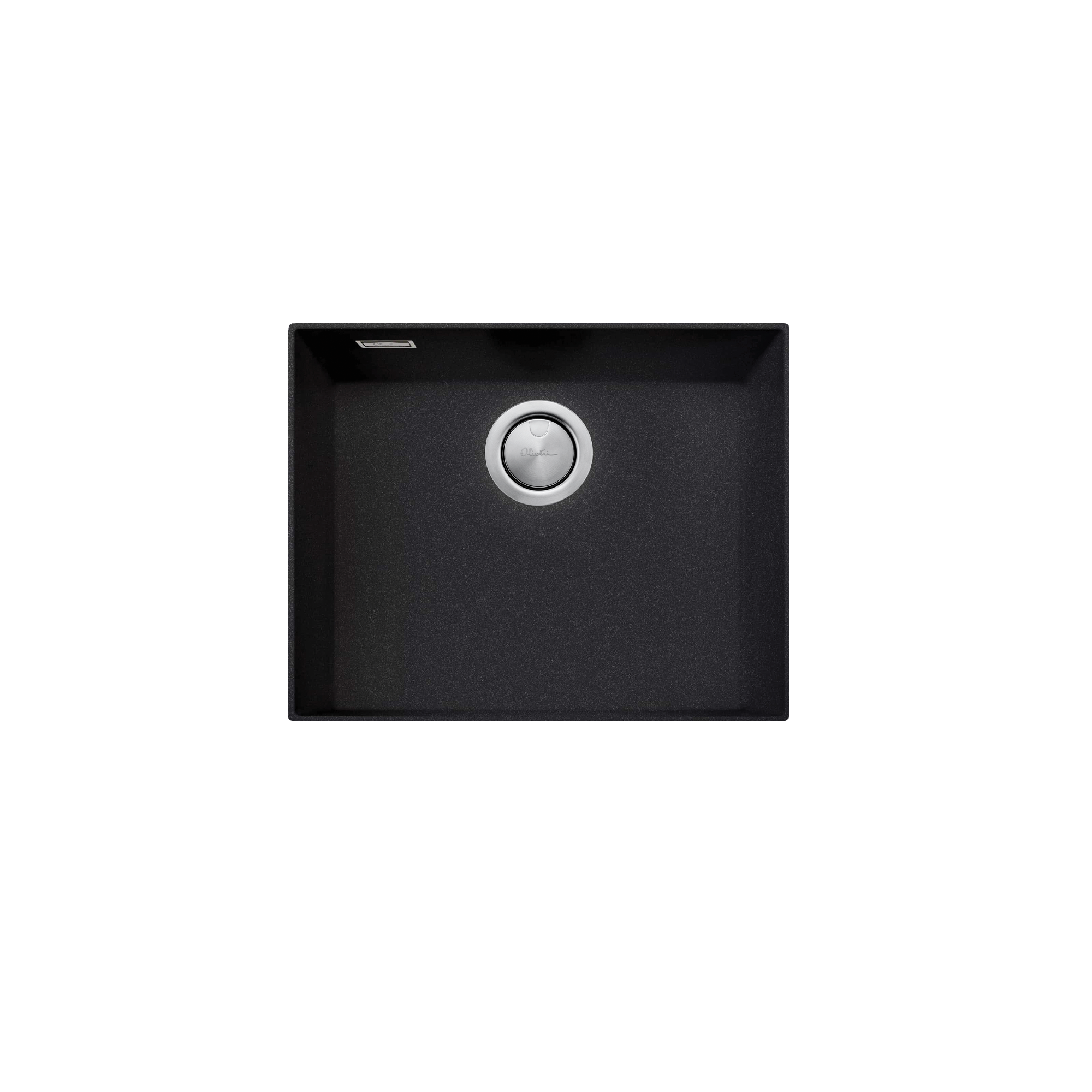 Santorini Black Grande Bowl Undermount Sink