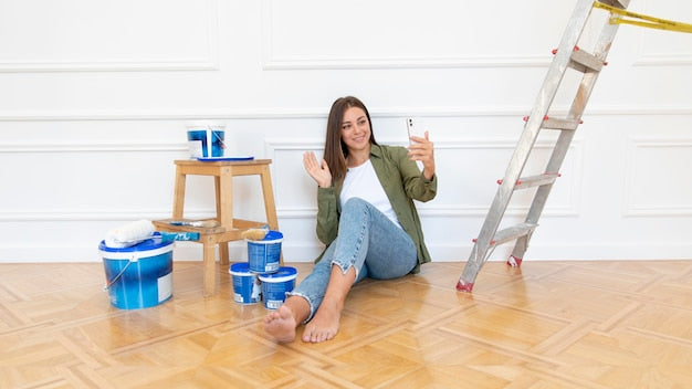 Staircase paint sample
