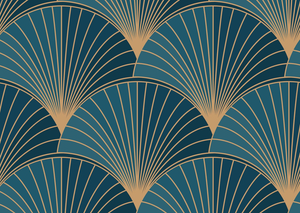 Teal Deco Fans