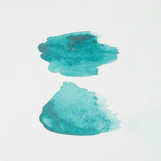 Teal paint sample