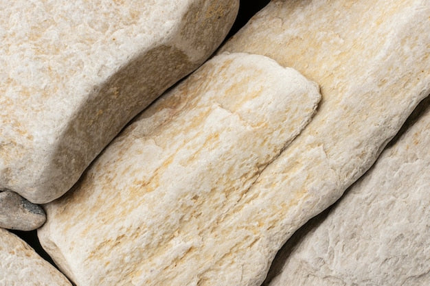 Tumbled travertine stone sample