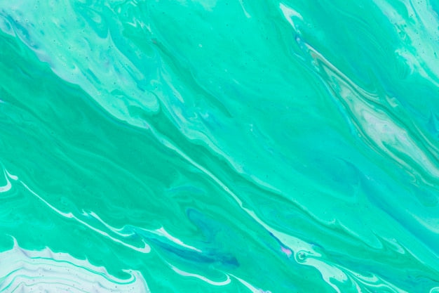 Turquoise paint sample
