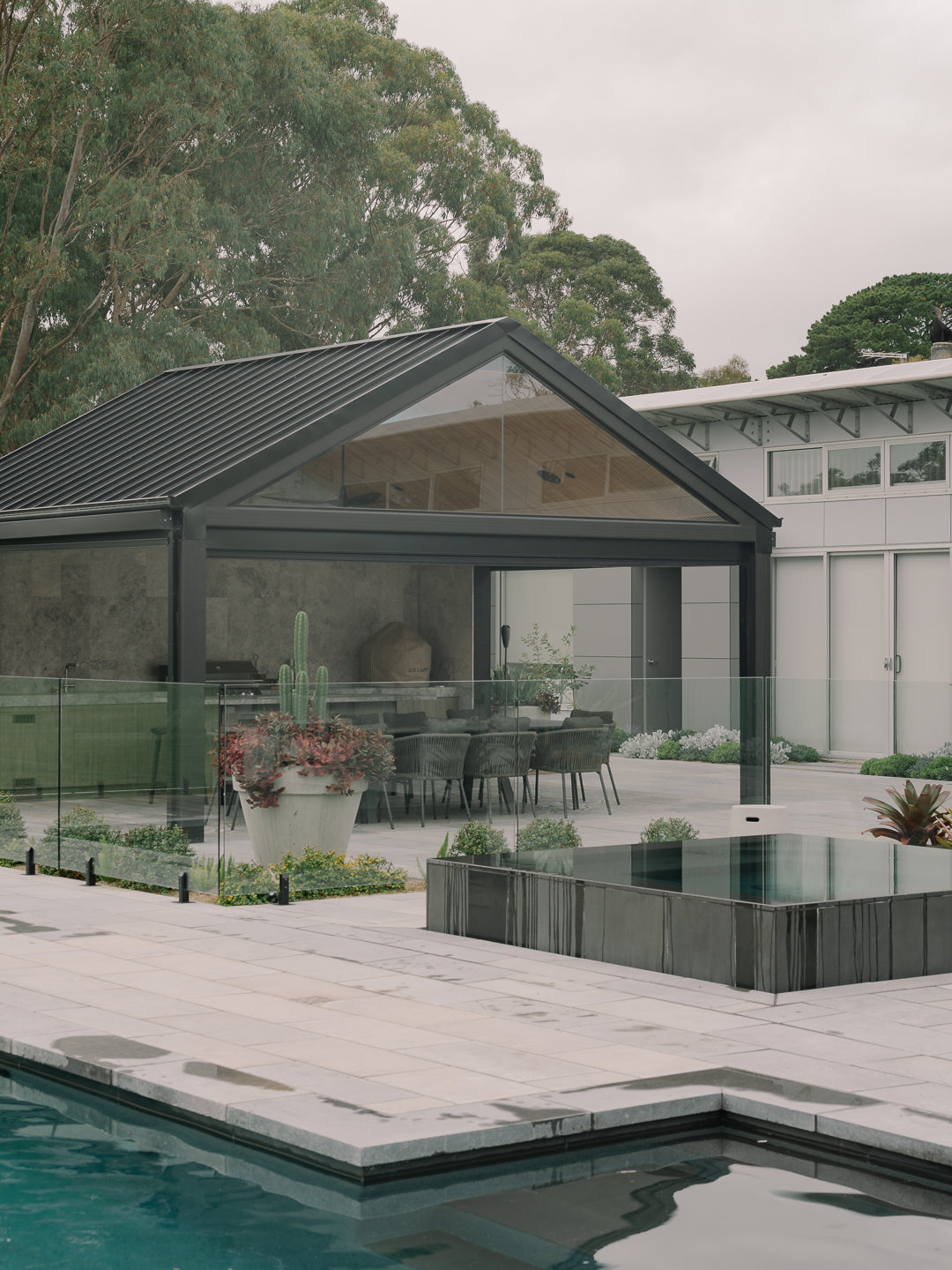 London Grey Brushed Limestone