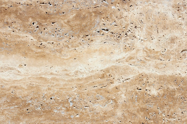 Walnut travertine stone sample